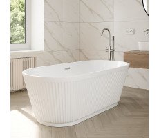 Ванна акриловая 170х75 см Loranto CS-11-170 отдельностоящая, в комплекте с сифоном и опорными ножками