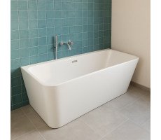 Ванна акриловая 170х75 см Loranto CS-12-170 пристенная, в комплекте с сифоном и опорными ножками