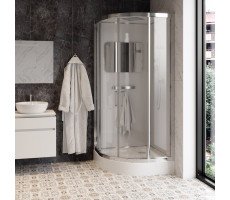 Кабина душевая 100х100 см Ceruttispa Viva101 хром