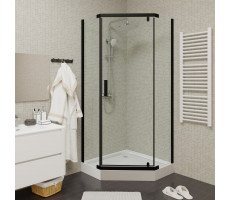 Уголок душевой 90х90см PARLY ZPE911BE с поддоном, черный матовый Уголок душевой 90х90см PARLY ZPE911BE с поддоном, черный матовый
