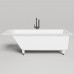 Встраиваемая ванна 170x75 Salini Cascata KIT 104323M регулируемые ножки, донный клапан "Up&Down", сифон S-Stone, цвет: белый матовый