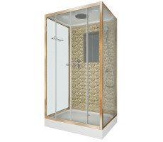 Душевая кабина Niagara Luxe NG-7772QG (1200x900х2100) низкий поддон стенки ЗОЛОТО Душевая кабина Niagara Luxe NG-7772QG (1200x900х2100) низкий поддон стенки ЗОЛОТО
