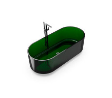 Ванна отдельностоящая 170х75 Knief Ellipse shape 70003090 из полимерного материала, цвет: Malachit # 090