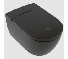 Унитаз-биде подвесной Villeroy&Boch Viclean V0E200R7 CeramicPlus, цвет-Pure Black