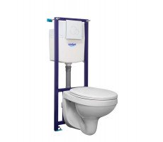 Пэк: Santeri Альфа 1.3816.4.S00.00B.2 комфорт, комплект инсталляции с унитазом с сиденьем Микролифт, белая кнопка смыва Пэк: Santeri Альфа 1.3816.4.S00.00B.2 комфорт, комплект инсталляции с унитазом с сиденьем Микролифт, белая кнопка смыва