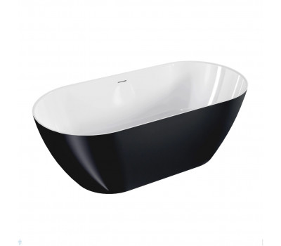 Ванна из литьевого мрамора 170х80 см BAS Катания ВА00032 черный Ванна из литьевого мрамора 170х80 см BAS Катания ВА00032 черный