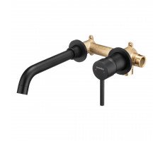 Смеситель для раковины встраиваемый Swedbe Platta 5502B черный матовый Смеситель для раковины встраиваемый Swedbe Platta 5502B черный матовый