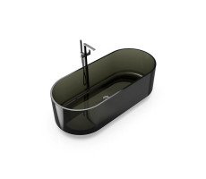 Ванна отдельностоящая из полимерного материала 170x75 Knief Ellipse shape 70003020 цвет Turmalin # 020