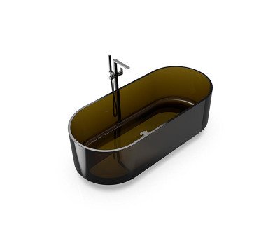 Ванна отдельностоящая из полимерного материала 170x75 Knief Ellipse shape 70003030 цвет Pyrit # 030