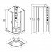 Душевая кабина 90x90 см Loranto NEO CS-21811 черный-матовый