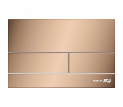 Кнопка смыва WasserKRAFT RG04 золото разовое
