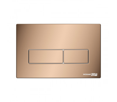 Кнопка смыва WasserKRAFT RG03 розовое золото