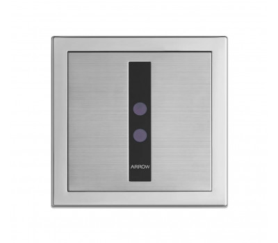 Клавиша смыва для писсуара сенсорная Arrow AGY108-2B от батарейки, нержавеющая сталь 