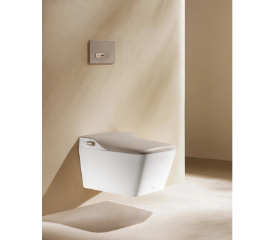 Унитаз подвесной ARROW AKB2130H со смарт функциями, белый/бежевый Унитаз подвесной ARROW AKB2130H со смарт функциями, белый/бежевый