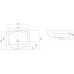 Раковина Aquaton Акварель 60см 1WH110195