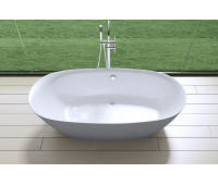 Акриловая ванна 180х83 см ART&MAX AM-527-1800-835 отдельно стоящая со сливом-переливом