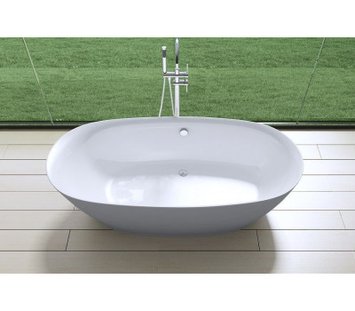Акриловая ванна 180х83 см ART&MAX AM-527-1800-835 отдельно стоящая со сливом-переливом