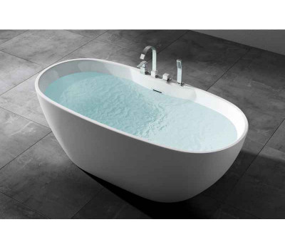 Акриловая ванна 170х79 см ART&MAX AM-605-1700-790 отдельностоящая со сливом-переливом