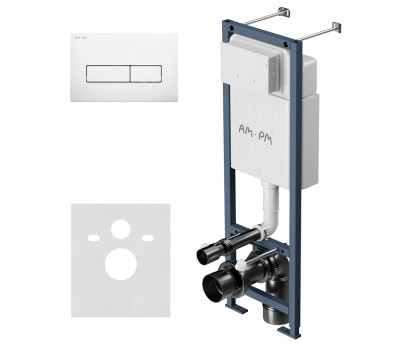 Инсталляция для подвесного унитаза с клавишей AM.PM ErgoFit I012711.0301 белый 