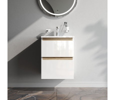 База под раковину, подвесная, 50 см, 2 ящика AM.PM X-Joy M85AFHX0502WG белый глянец База под раковину, подвесная, 50 см, 2 ящика AM.PM X-Joy M85AFHX0502WG белый глянец