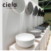 Раковина накладная на столешницу Ø40 Ceramica CIELO Shui SHBA40 белая глянцевая Раковина накладная на столешницу Ø40 Ceramica CIELO Shui SHBA40 белая глянцевая