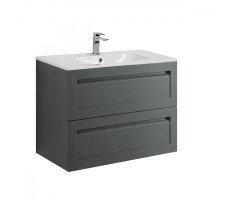 База под раковину Art&Max PLATINO AM-Platino-800-2C-SO-GM-Cer Серый матовый