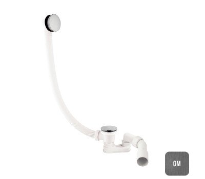 Слив-перелив ALMAR E096003.GM цвет оружейный металл брашированный PVD Слив-перелив ALMAR E096003.GM цвет оружейный металл брашированный PVD