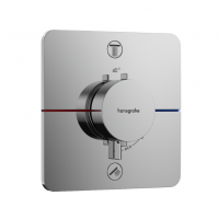 Смеситель для душа Hansgrohe ShowerSelect Comfort Q 15583000 на 2 потребителя, настенный встраиваемый, цвет-хром