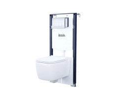 Комплект 3в1: подвесной унитаз, инсталляция и клавиша смыва, IDDIS, BASBR01i73 Комплект 3в1: подвесной унитаз, инсталляция и клавиша смыва, IDDIS, BASBR01i73