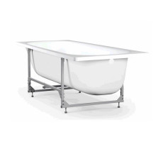 Ванна стальная 150x70 ВИЗ DONNA VANNA DV-59901 с каркасной подставкой, без ранта, белая орхидея 