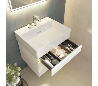 Тумба под раковину Kerama Marazzi LOGICA LOG.60.2\WHT подвесная 2 ящика 60 см, белоснежный