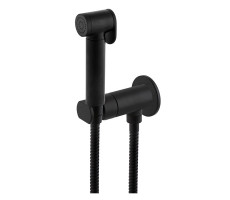 Смеситель с гигиеническим душем REMER Minimal N64WNO черный матовый