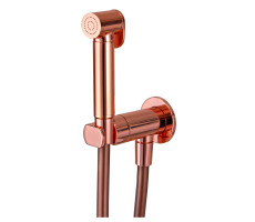 Смеситель с гигиеническим душем REMER Minimal N64WRP, медь брашированная