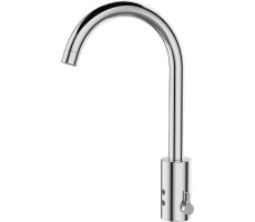 Автоматический кран для раковины с высоким поворотным изливом NOFER 07262.B 