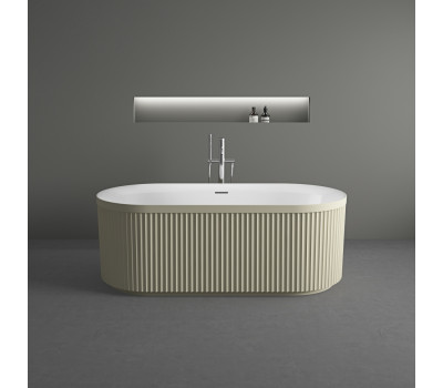 Ванна акриловая 170х80 Vincea VBT-709-1700MG, цвет матовый бежевый/белый, щелевой перелив Ванна акриловая 170х80 Vincea VBT-709-1700MG, цвет матовый бежевый/белый, щелевой перелив