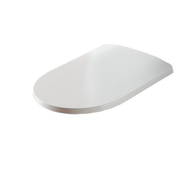 Сиденье для унитаза Artceram Monet Slim MNA001 05 71 микролифт, белый матовый, петли хром