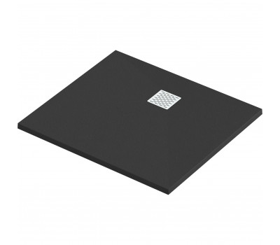 Мраморный душевой поддон 100х90см Good Door Essentia 2 черный ЛП00223