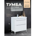 Тумба с раковиной TWIN 80 Logan 00353070 белый сатин