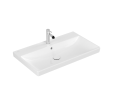 Раковина 80х47см Villeroy & Boch Avento 41568001 Альпийский белый, с переливом Раковина 80х47см Villeroy & Boch Avento 41568001 Альпийский белый, с переливом