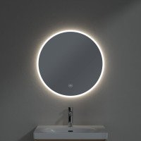 Зеркало 65х65 см Villeroy&Boch More to See Lite A4846500 со светодиодной пристенной подсветкой и световой линией по внешнему периметру