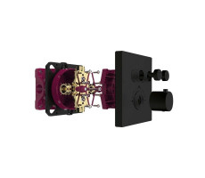 Смеситель для душа AQUAme AQM8801MB Черный матовый