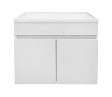Комплект Тумба Azario Serenada 60 CS00096723 подвесная, с раковиной Люнокс 60, белый