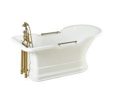 Ванна 180x87 Migliore IMPERO PODIUM подиум слив/перелив бронза Ванна 180x87 Migliore IMPERO PODIUM подиум слив/перелив бронза