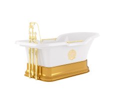 Ванна 180x87 Migliore IMPERO PODIUM подиум золото, слив/перелив золото 