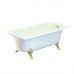 Ванна 174x83 Migliore OLIVIA белая, на лапах LEONE STANDART, слив/перелив золото 
