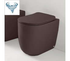 Унитаз безободковый пристенный Kerasan TRIBECA 531975 цвет: Borgogna matt (сиденье отдельно) Унитаз безободковый пристенный Kerasan TRIBECA 531975 цвет: Borgogna matt (сиденье отдельно)