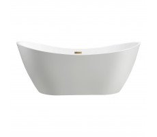 Ванна отдельностоящая акриловая 1780 мм Swedbe Select 8803GO белый, золото (донный клапан и накладка перелива) Ванна отдельностоящая акриловая 1780 мм Swedbe Select 8803GO белый, золото (донный клапан и накладка перелива)