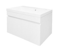 Комплект Тумба Azario Serenada 70 CS00096748 подвесная, с раковиной Астория 70, белый