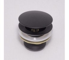 Донный клапан на ванну GANZER GZ5703-C(F-03C) черный матовый