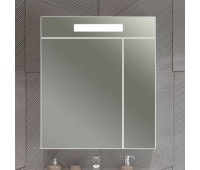 Зеркальный шкаф Опадирис Фреш 70 белый (белое стекло)